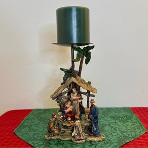 Department 56 Nativity Scene Candle Holder